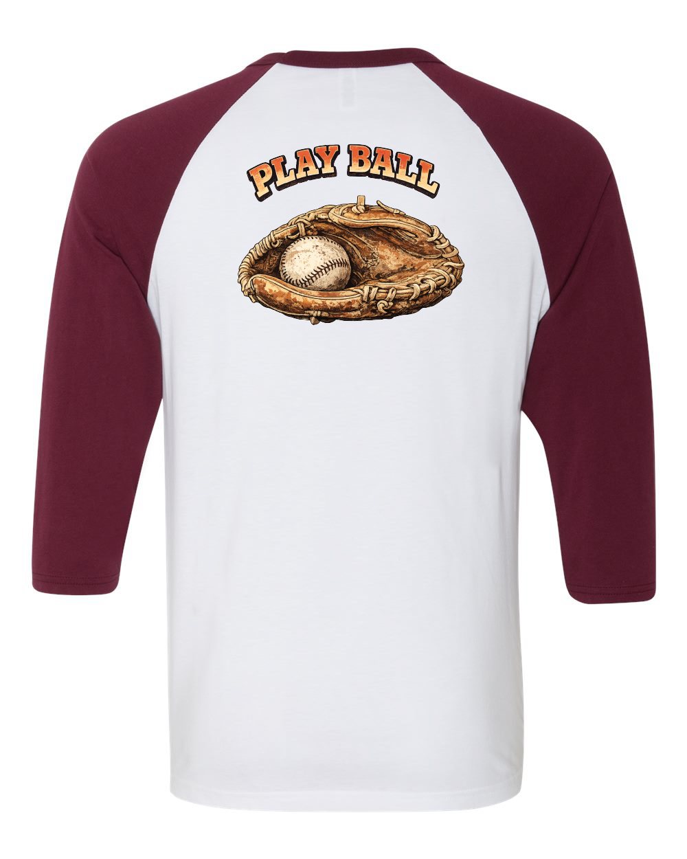 Vintage 67 Play Ball Unisex Three-Quarter Sleeve Baseball Tee