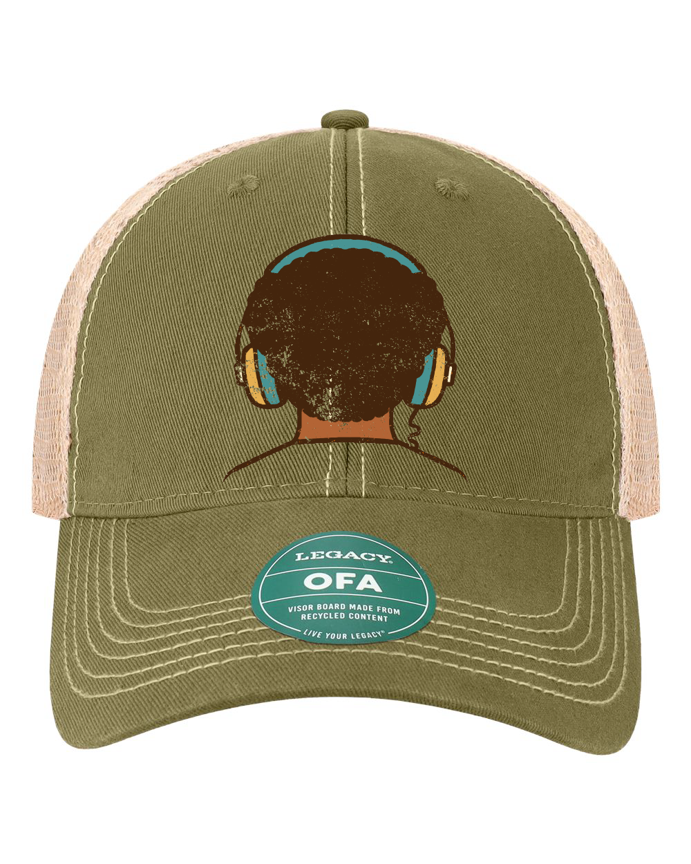 Vintage 67 Headphone Legacy Old Favorite Trucker Cap