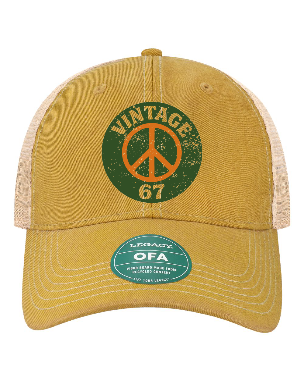 Vintage 67 Peace Legacy Old Favorite Trucker Cap