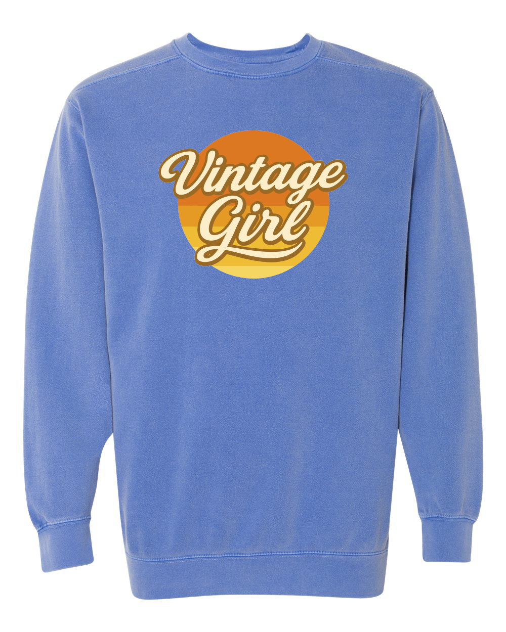 Vintage 67 Vintage Girl Premium Comfort Colors Unisex Garment-Dyed Crewneck Sweatshirt