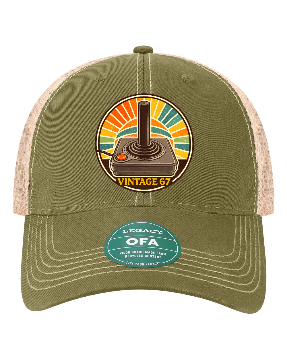 Vintage 67 Pong Legacy Old Favorite Trucker Cap