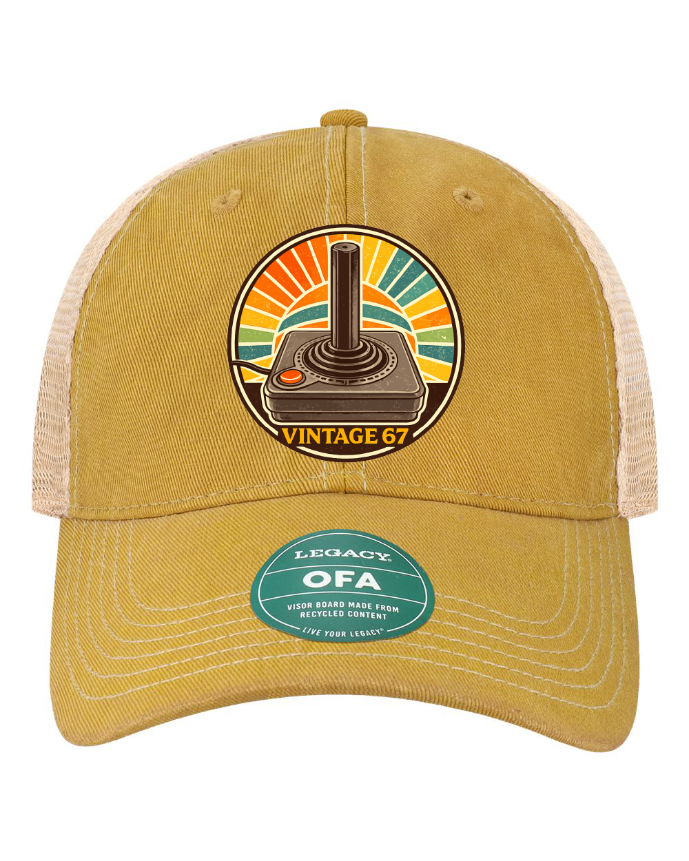 Vintage 67 Pong Legacy Old Favorite Trucker Cap