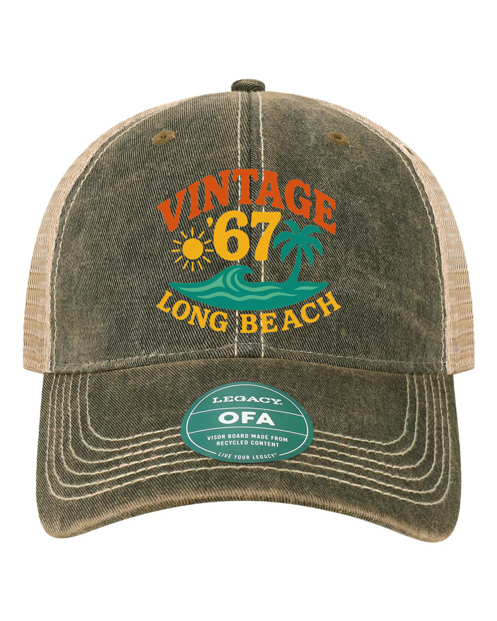 Vintage 67 Long Beach Legacy Old Favorite Trucker Cap