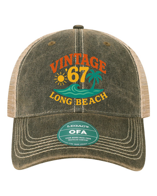Vintage 67 Long Beach Legacy Old Favorite Trucker Cap
