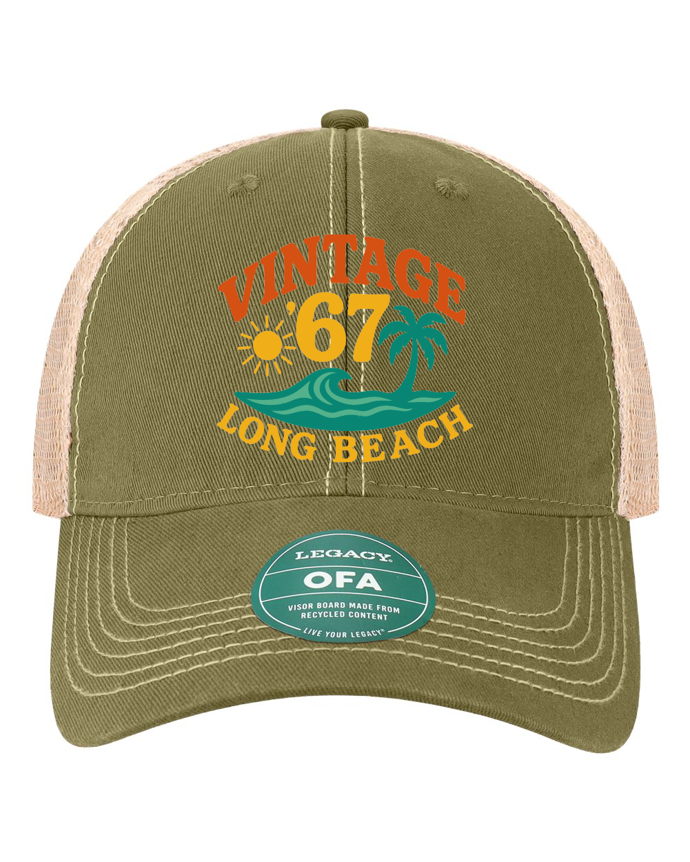 Vintage 67 Long Beach Legacy Old Favorite Trucker Cap