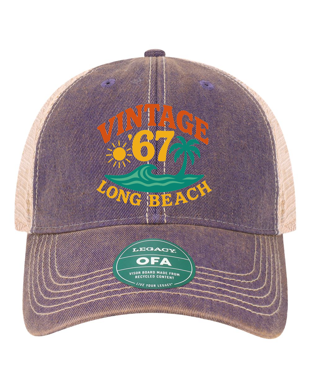 Vintage 67 Long Beach Legacy Old Favorite Trucker Cap