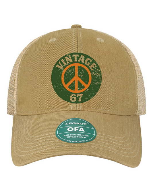 Vintage 67 Peace Legacy Old Favorite Trucker Cap