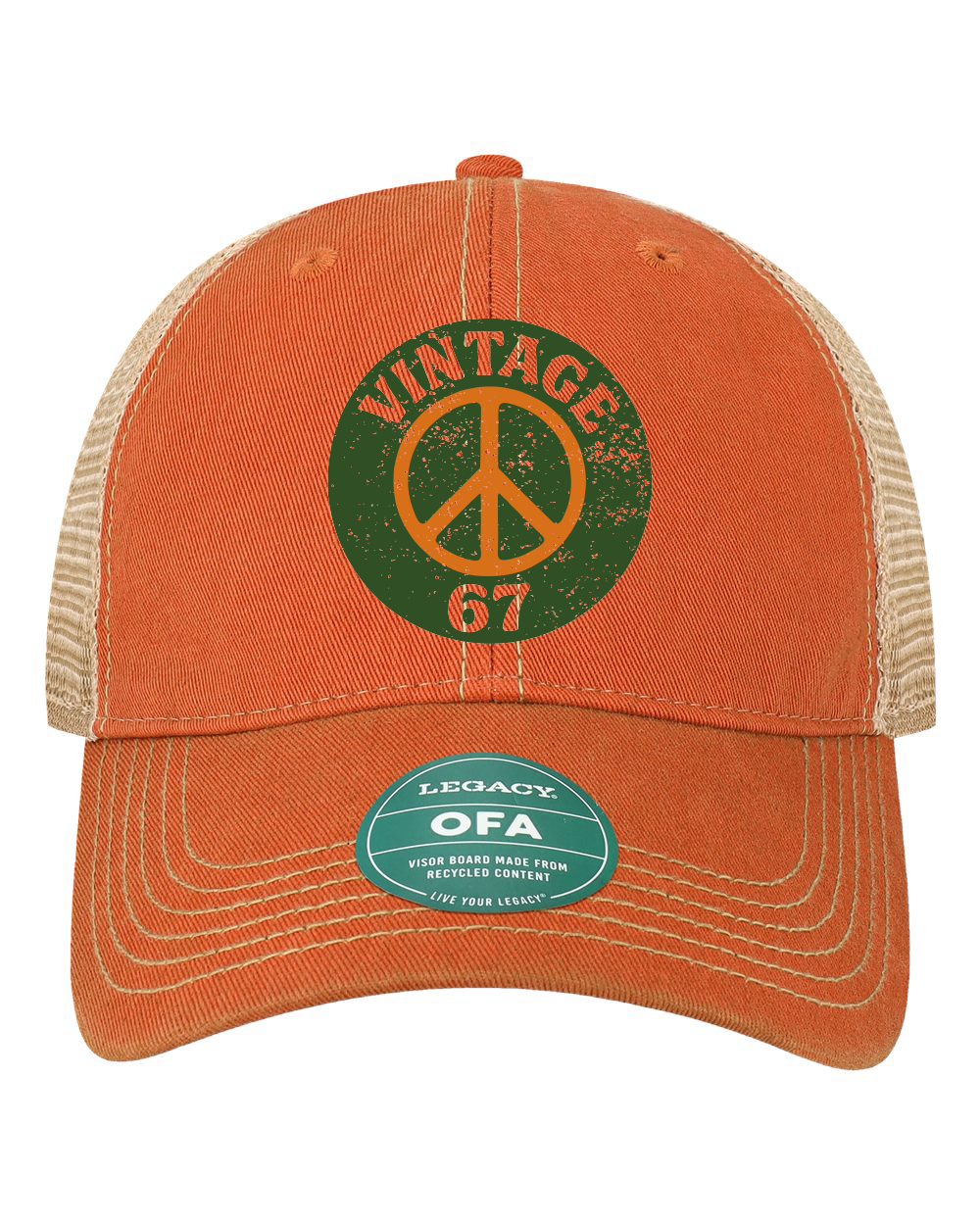 Vintage 67 Peace Legacy Old Favorite Trucker Cap