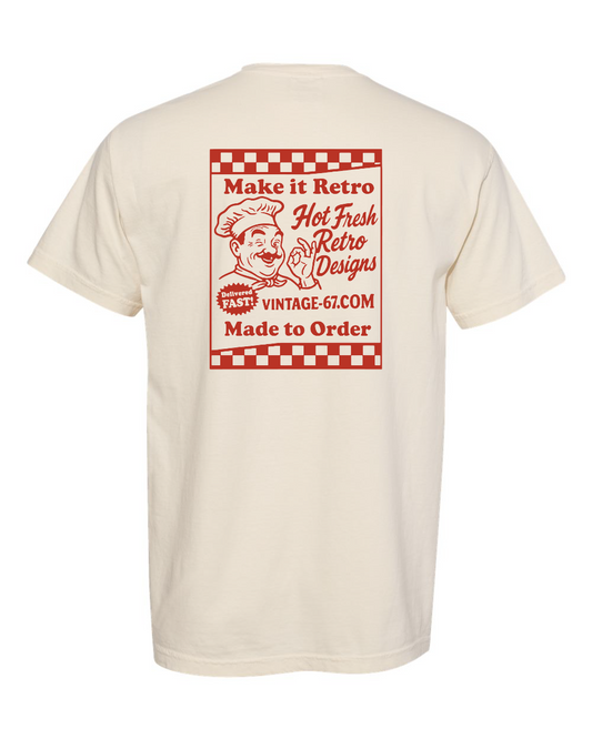 Vintage 67 Pizza Box Premium Comfort Color Garment-Dyed T-Shirt
