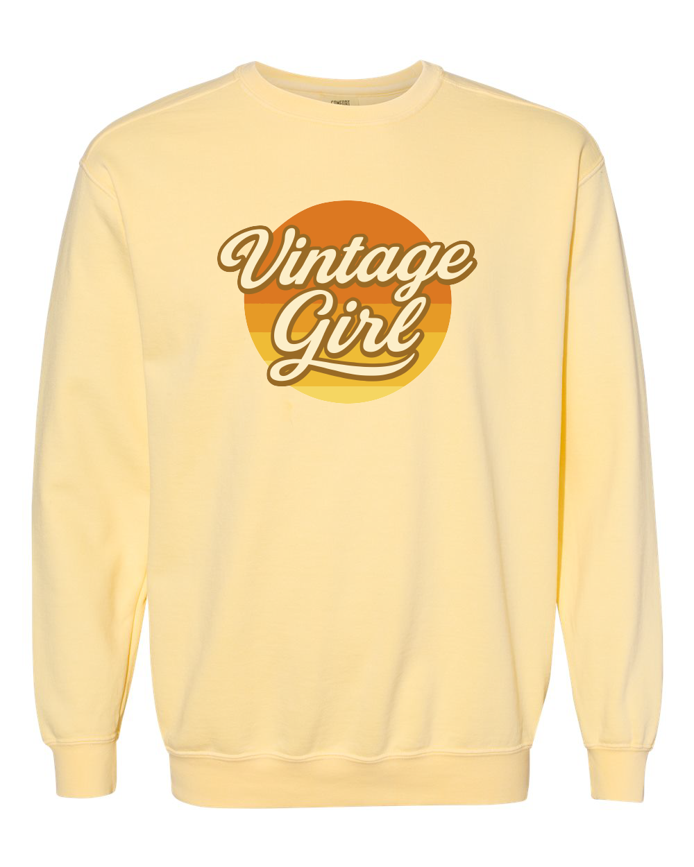 Vintage 67 Vintage Girl Premium Comfort Colors Unisex Garment-Dyed Crewneck Sweatshirt