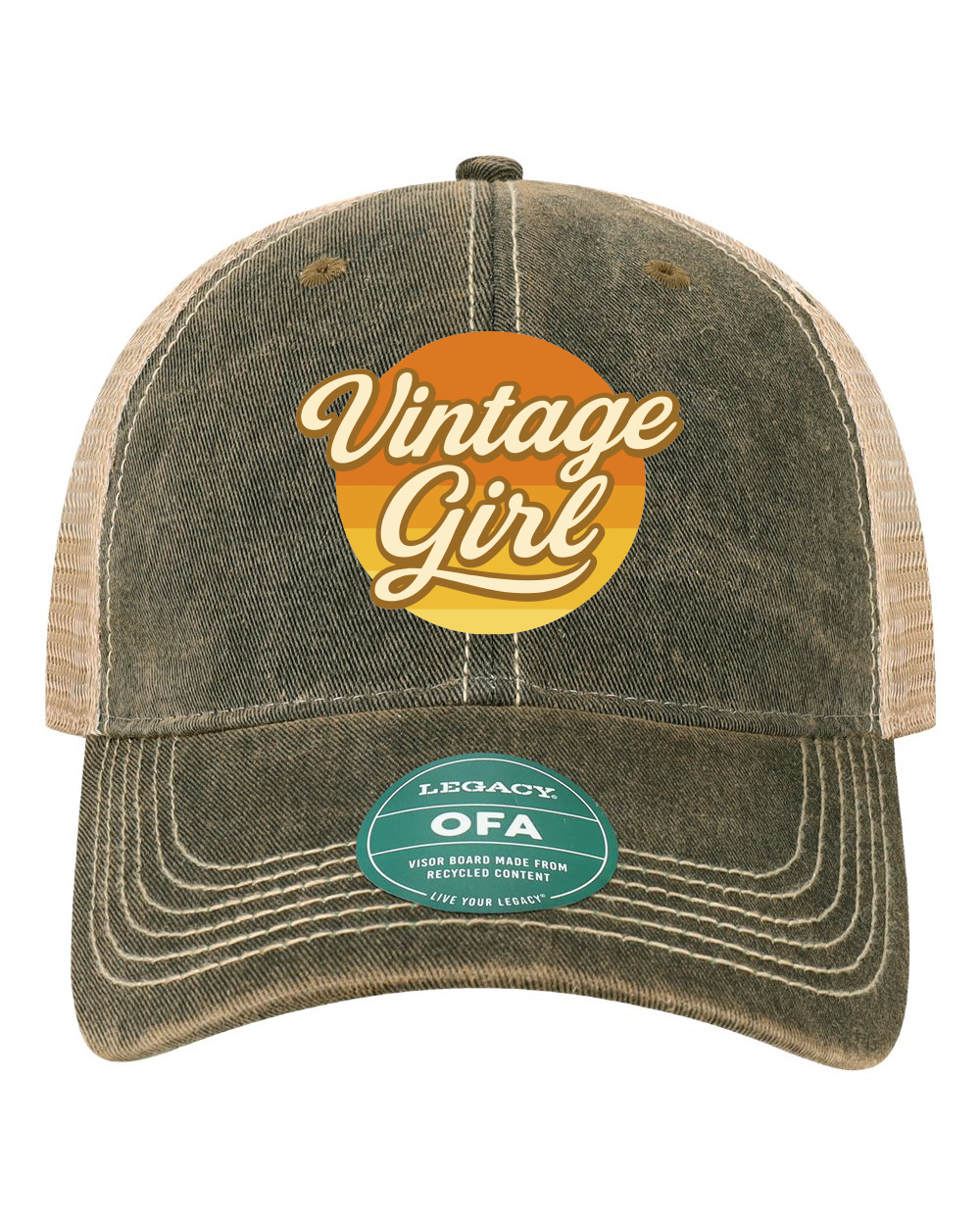 Vintage 67 Vintage Girl Legacy Old Favorite Trucker Cap