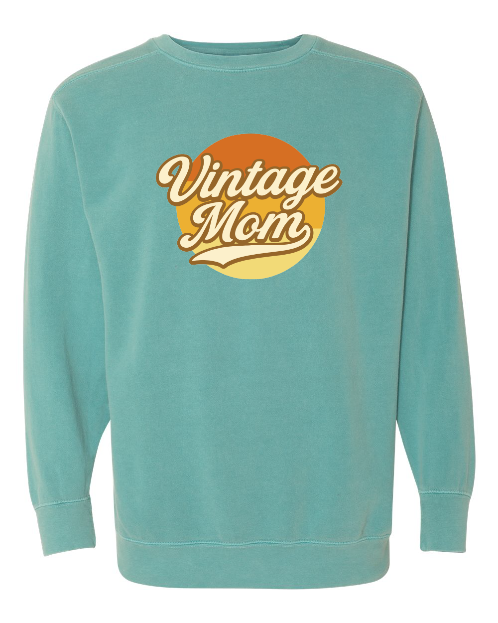 Vintage 67 Vintage Mom  Premium Comfort Colors Unisex Garment-Dyed Crewneck Sweatshirt