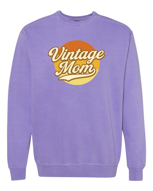 Vintage 67 Vintage Mom  Premium Comfort Colors Unisex Garment-Dyed Crewneck Sweatshirt